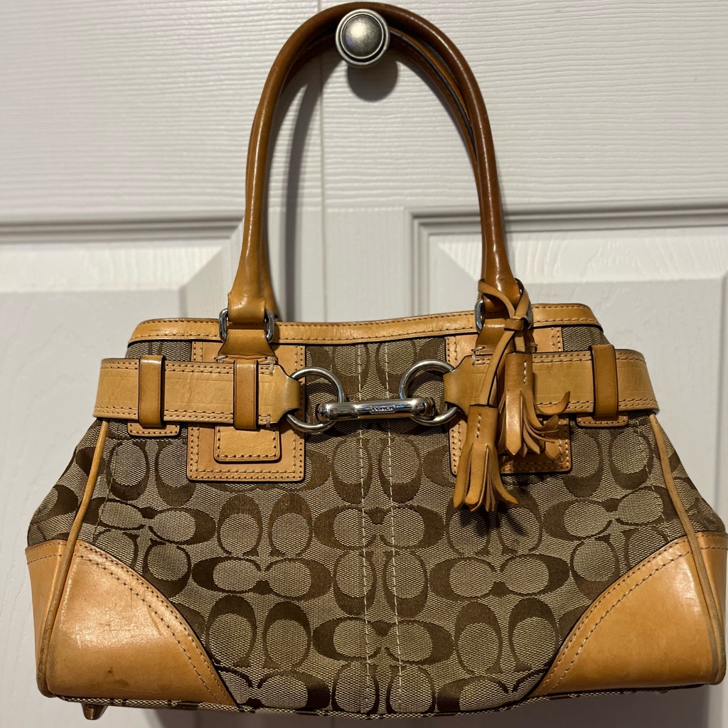 Vintage Signature Coach Satchel Bag